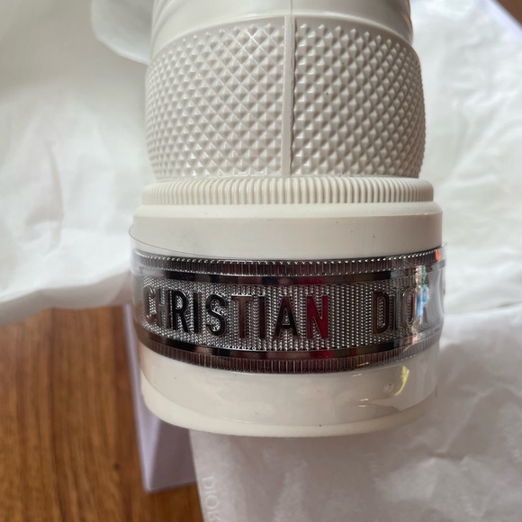 Christian Dior Genesis Ankle Boot Off White Rubber Size 41 EU / 11 US NIB - Picture 6 of 7